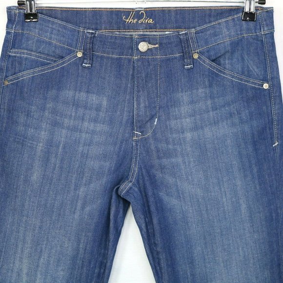 Old Navy The Diva Straight Jeans Low Rise Stretch 10 x 32 Reg - Picture 6 of 10